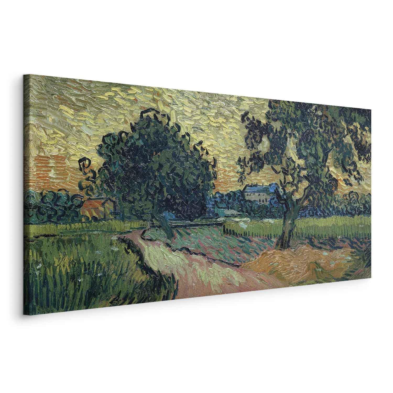 Tableau - Landscape with the Chateau of Auvers at Sunset (Vincent Van Gogh)