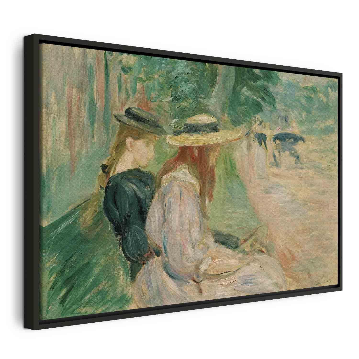 Tableau - Sur un banc de Bois de Boulogne (Berthe Morisot)