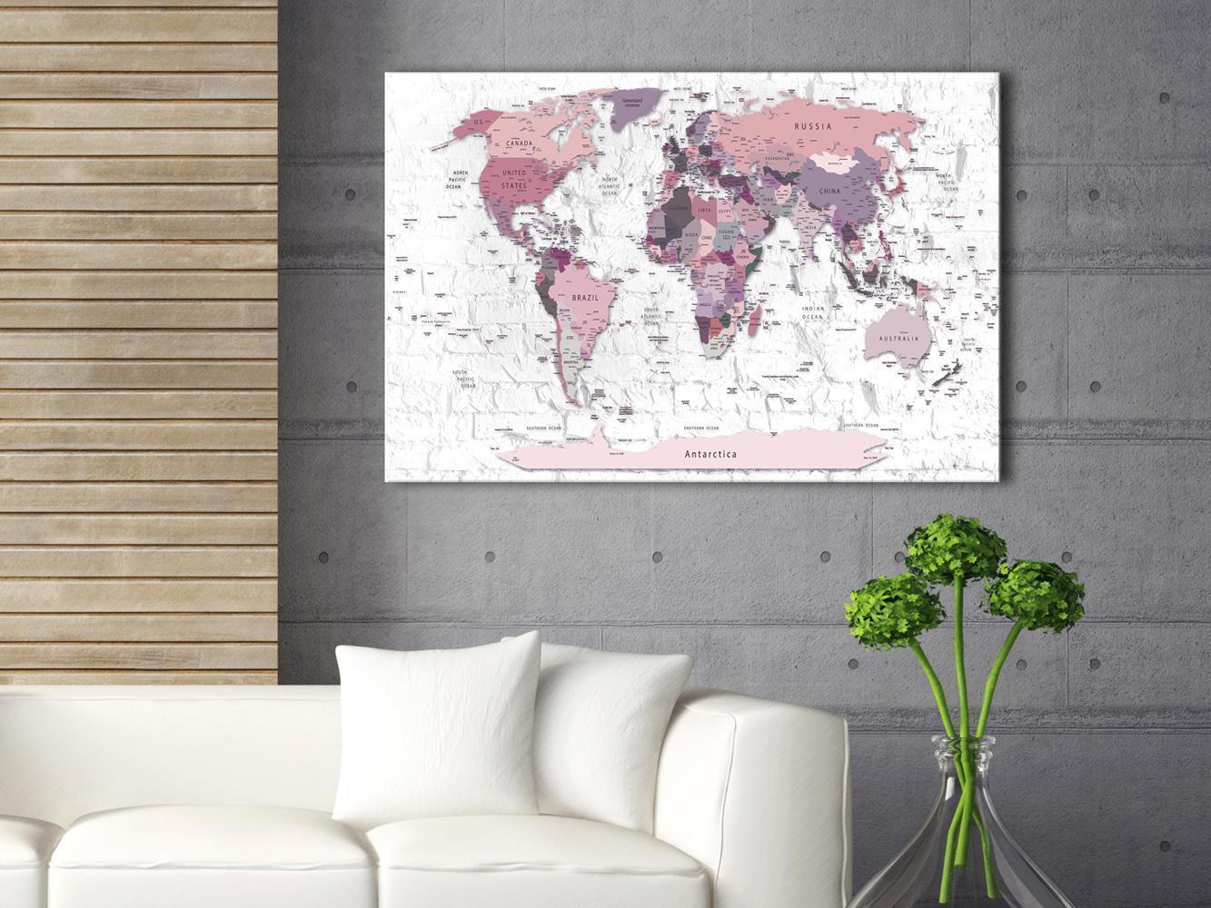 Tableau en liège - Pink Frontiers