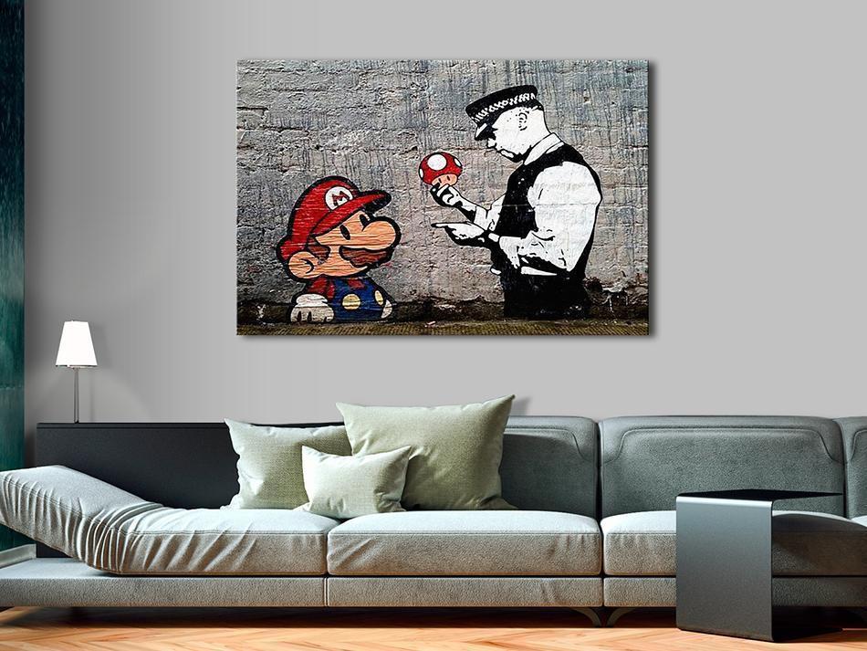 Tableau - Mario and Cop by Banksy