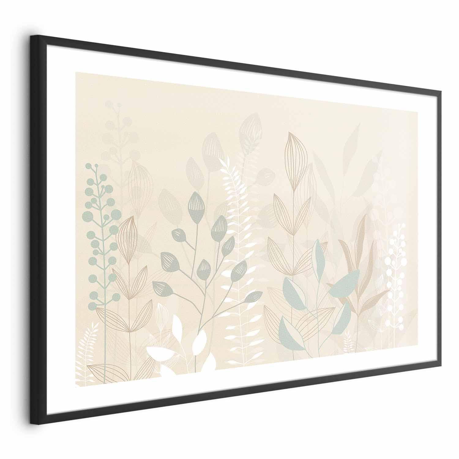 Poster - Pastel-Beige Meadow