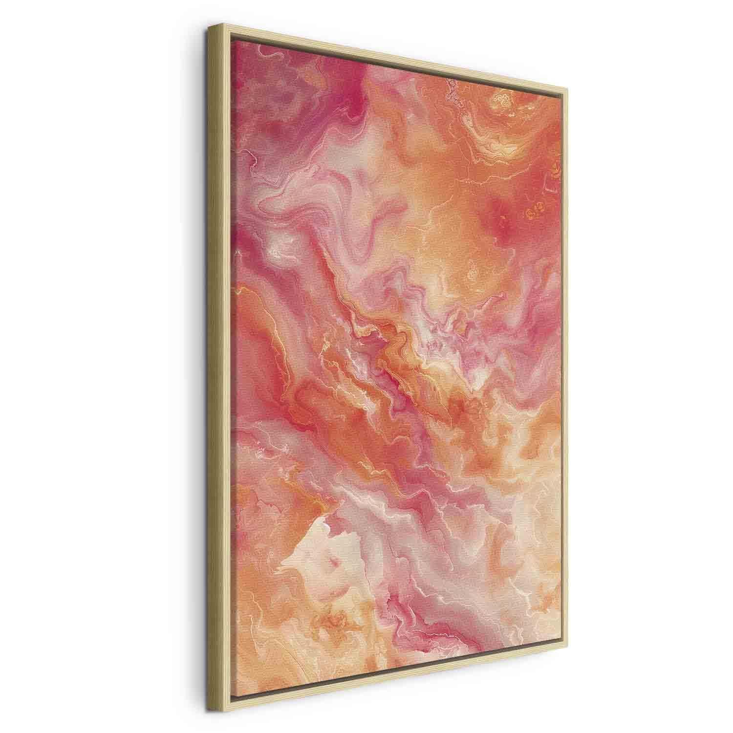 Tableau - Fiery Colors - Dynamic Shapes in Colors of Fire and Pink