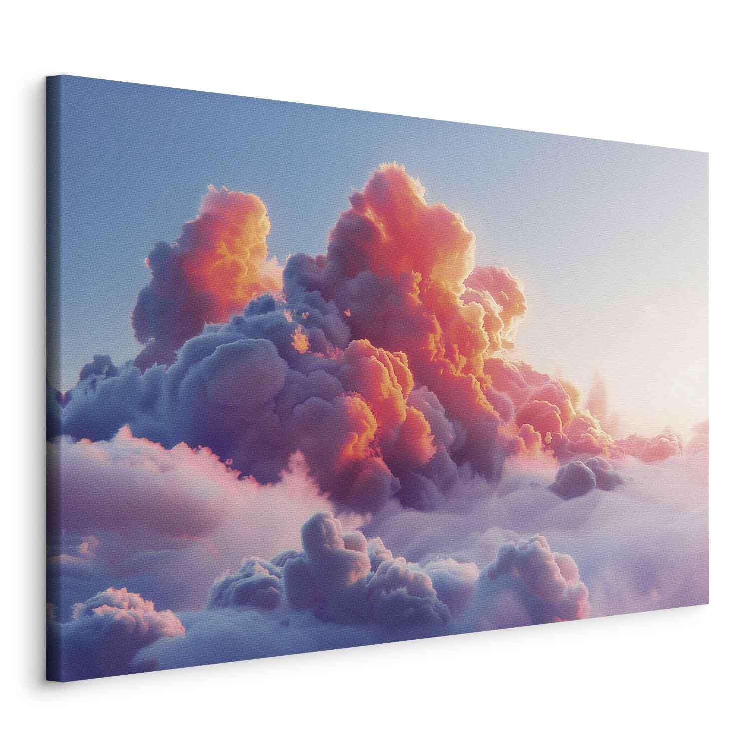 Tableau - Twilight Spectacle: Clouds in Shades of Pink and Violet