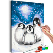 Peinture par numéros - Three Penguins