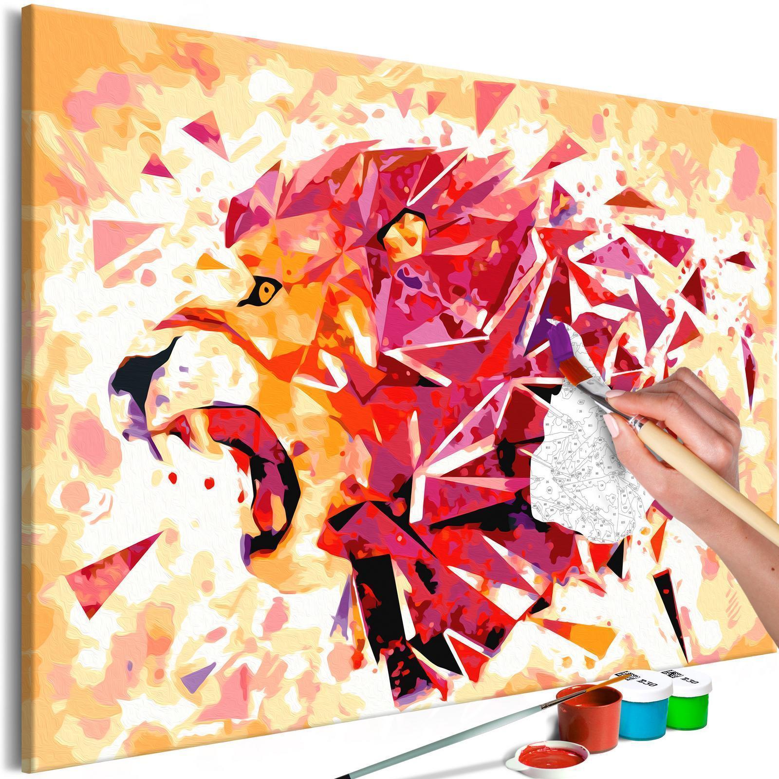 Peinture par numéros - Abstract Lion