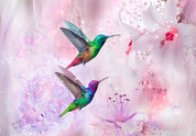 Papier peint - Colourful Hummingbirds (Purple)