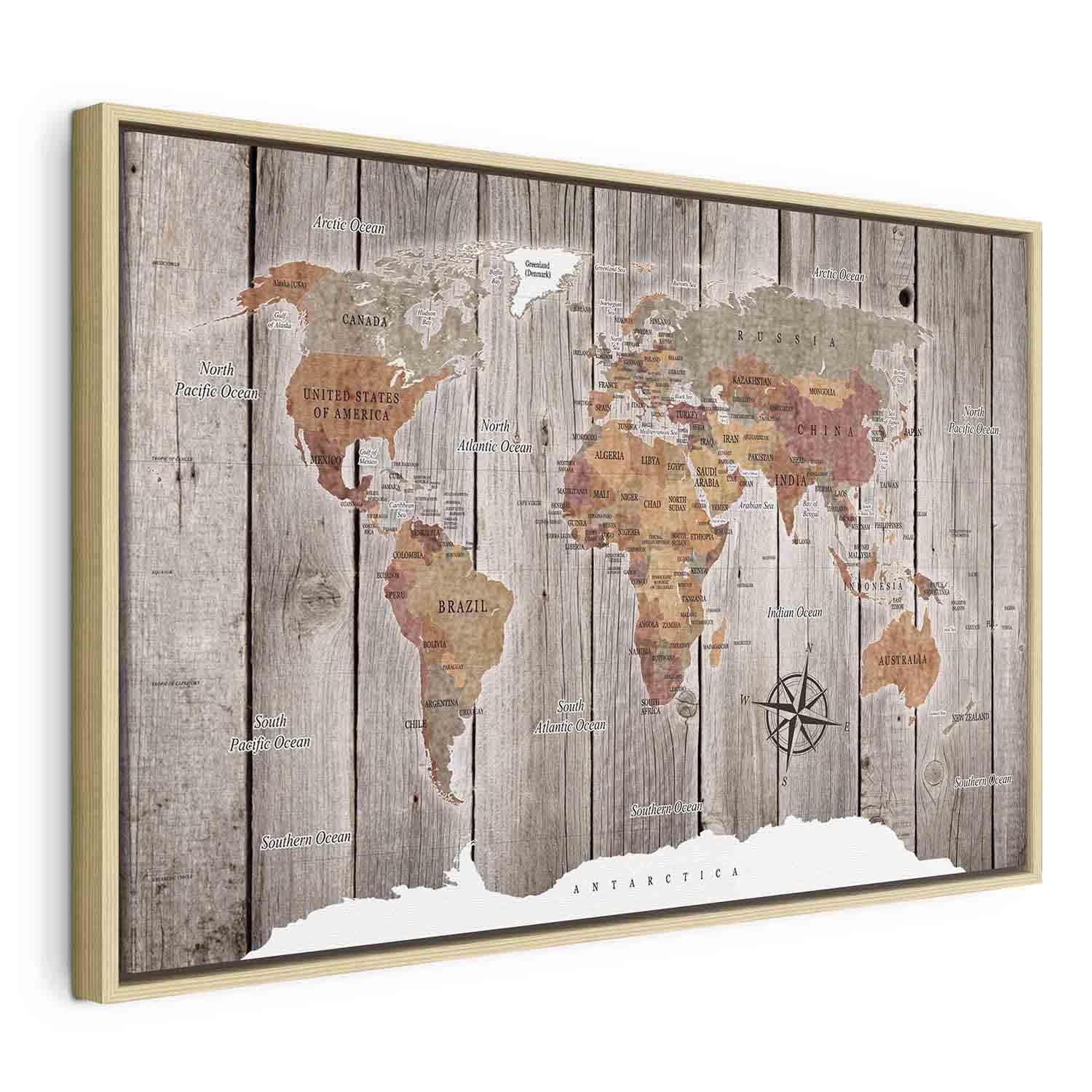 Tableau - World Map: Wooden Stories