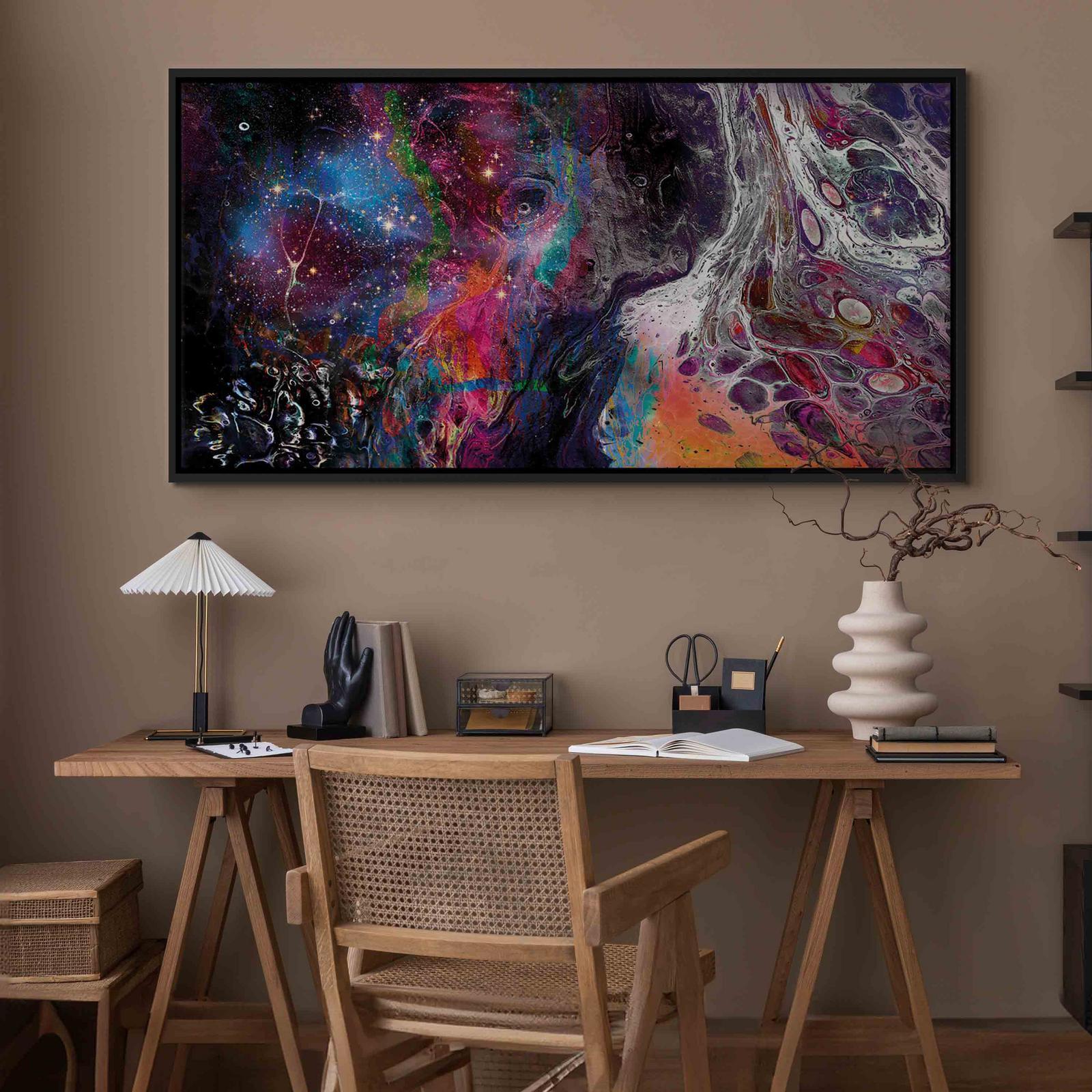 Tableau - Colourful Galaxy (1 Part) Wide