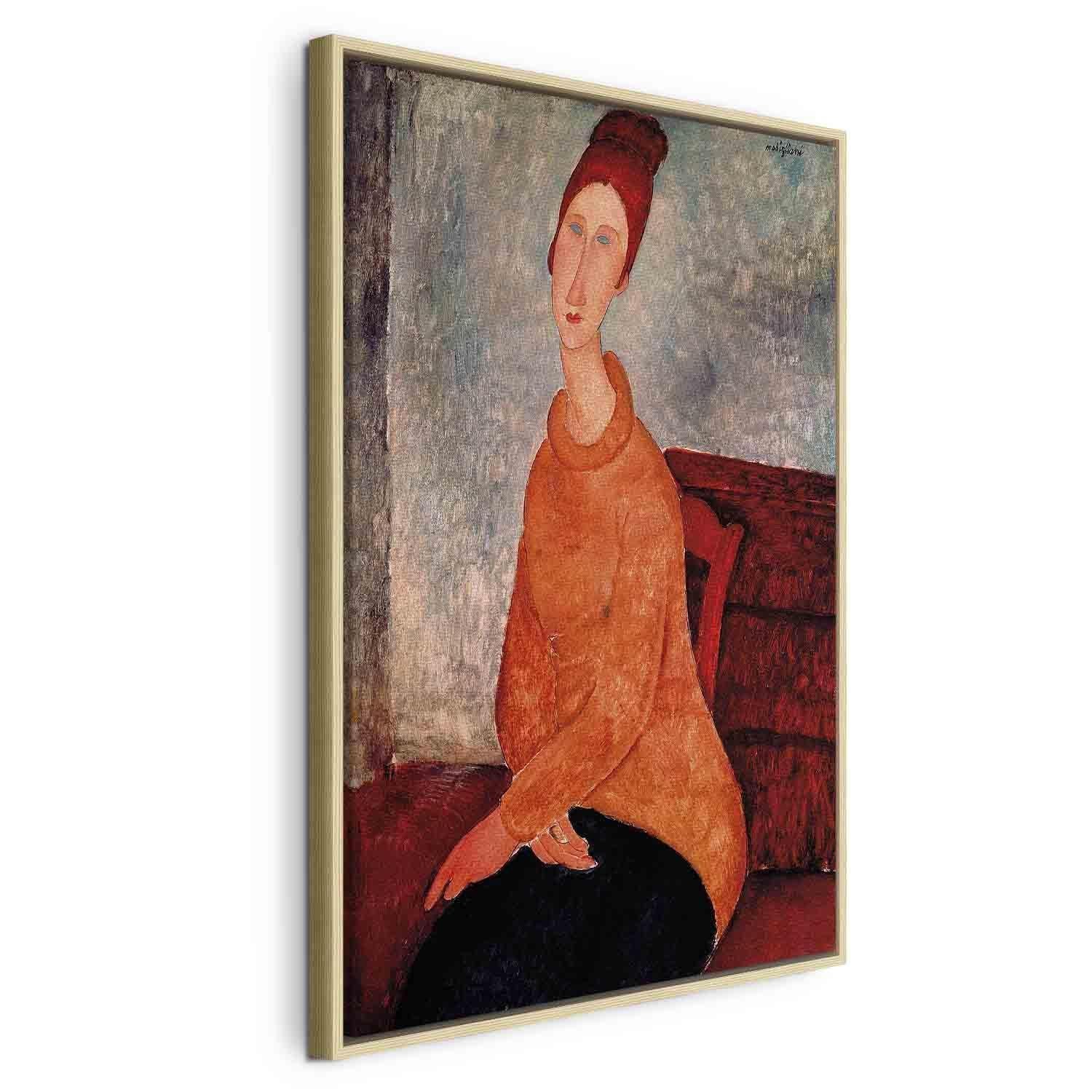 Tableau - Jeanne Hebuterne in a Yellow Sweater