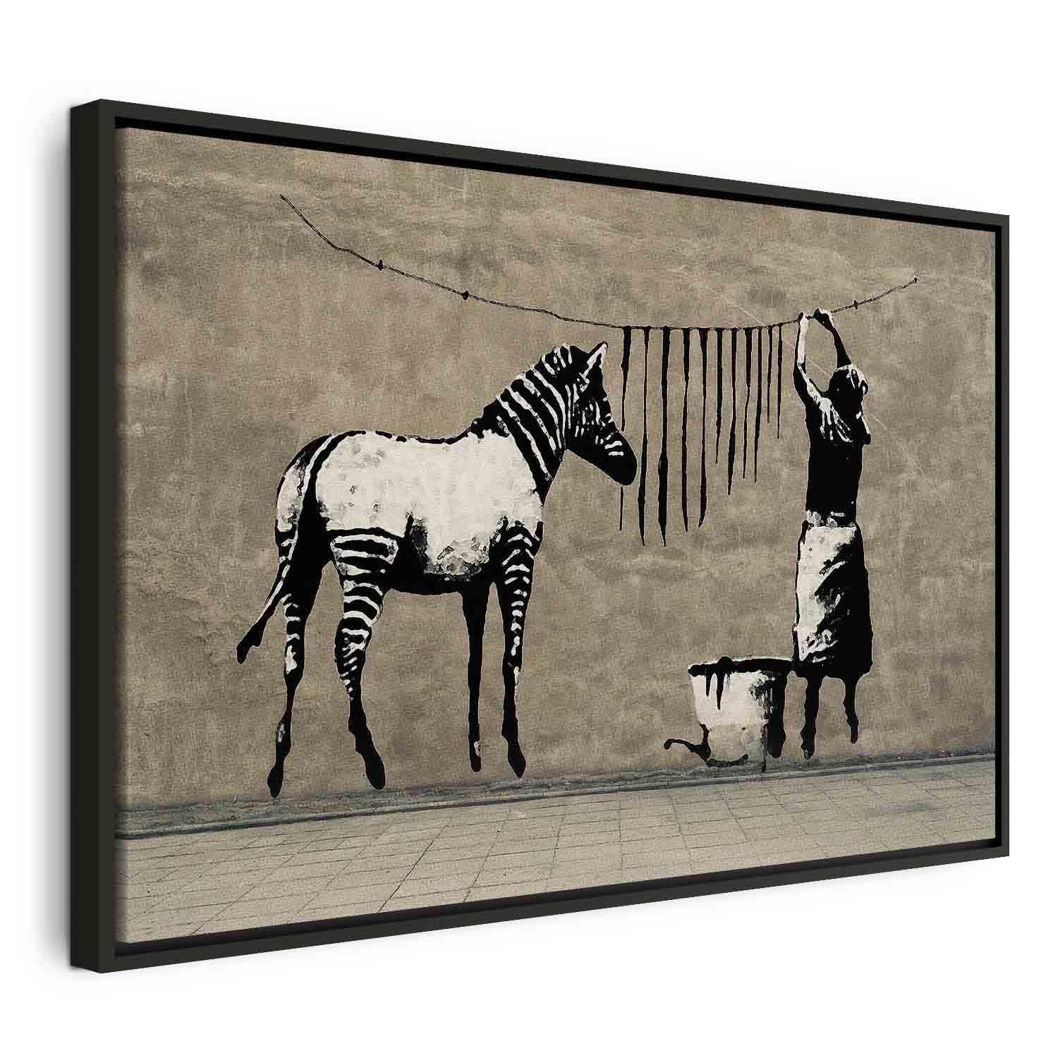 Tableau - Banksy: Washing Zebra on Concrete (1 Part) Wide