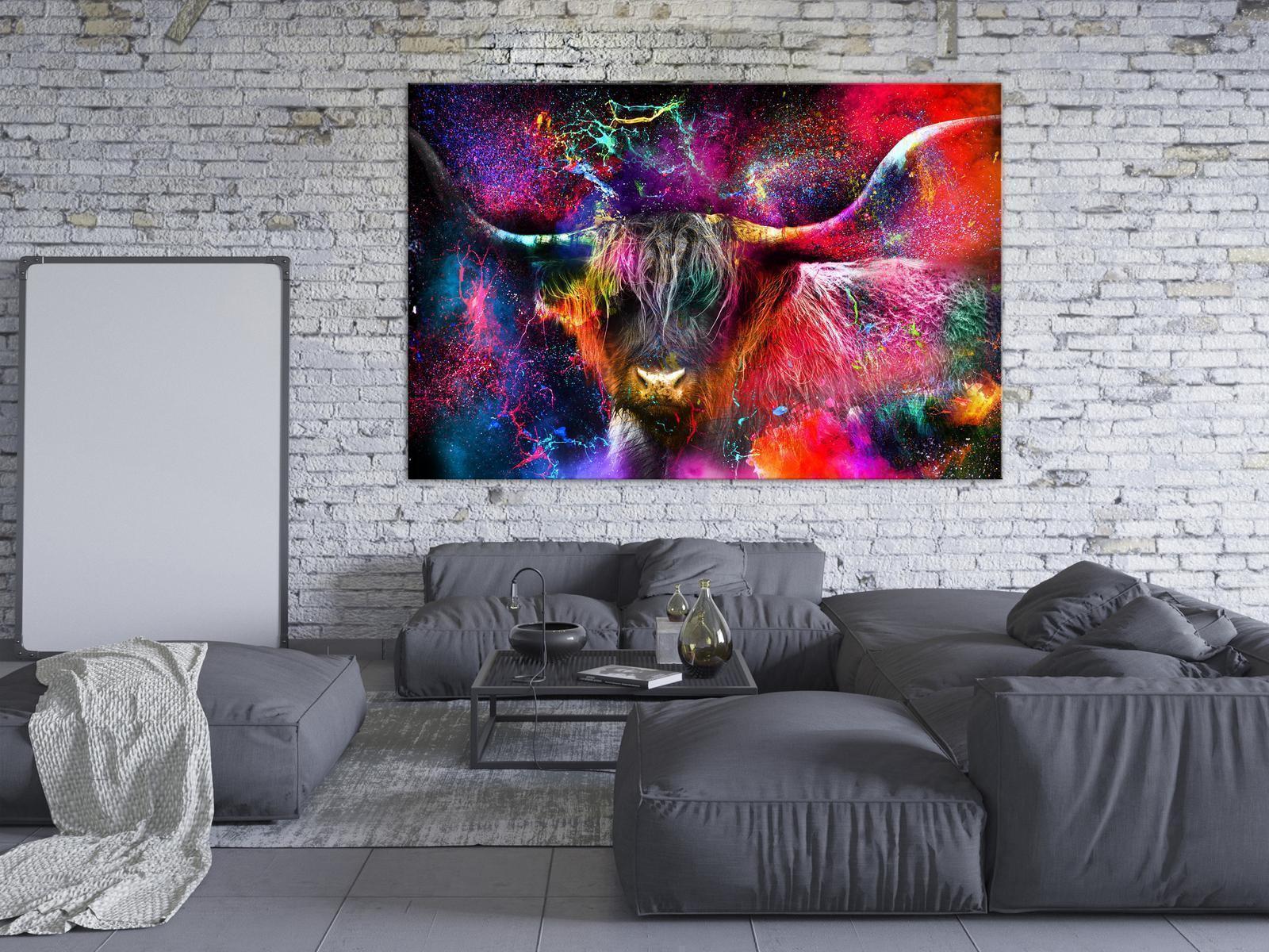 Tableau - Colorful Bull (1 Part) Wide