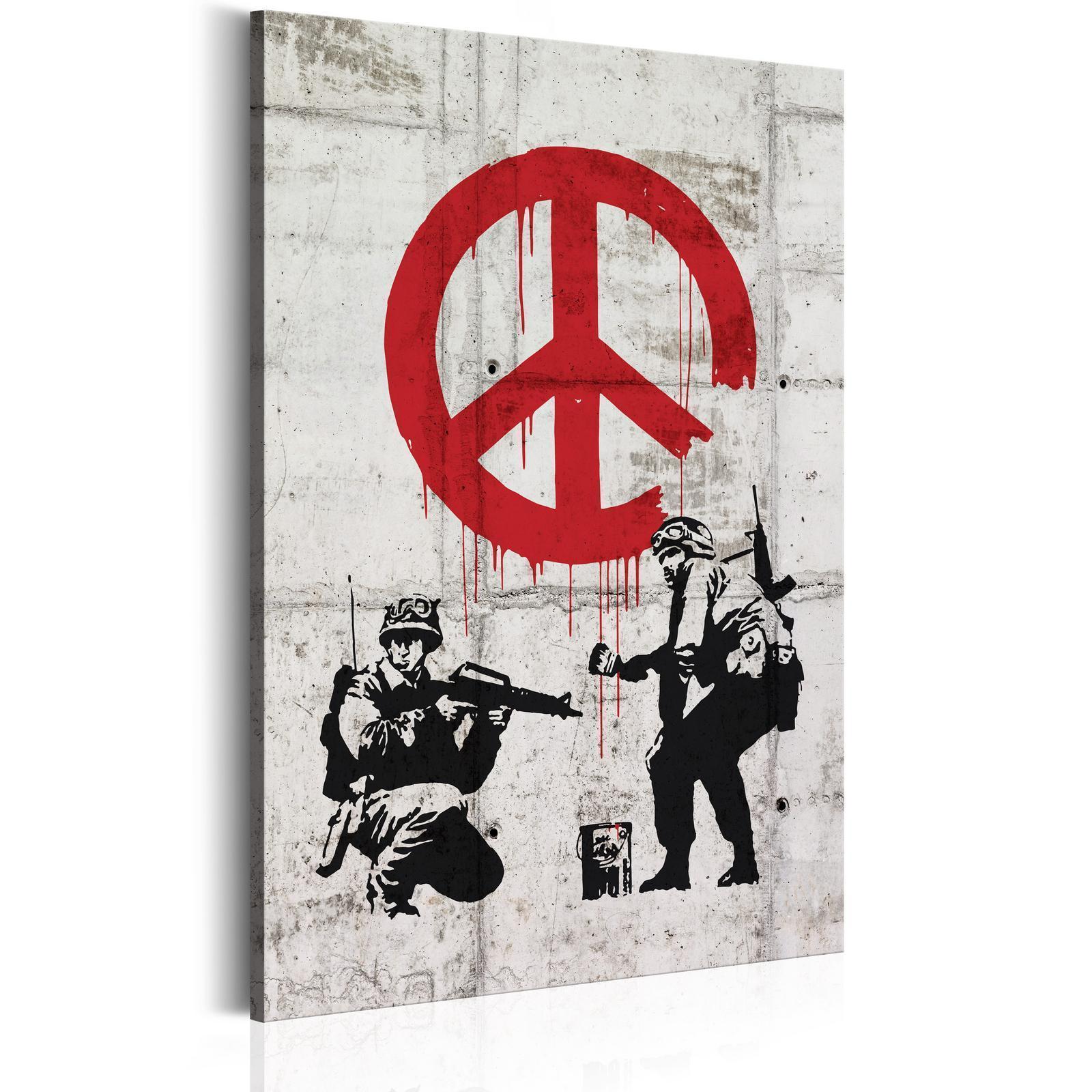 Tableau - Soldiers Painting Peace by Banksy