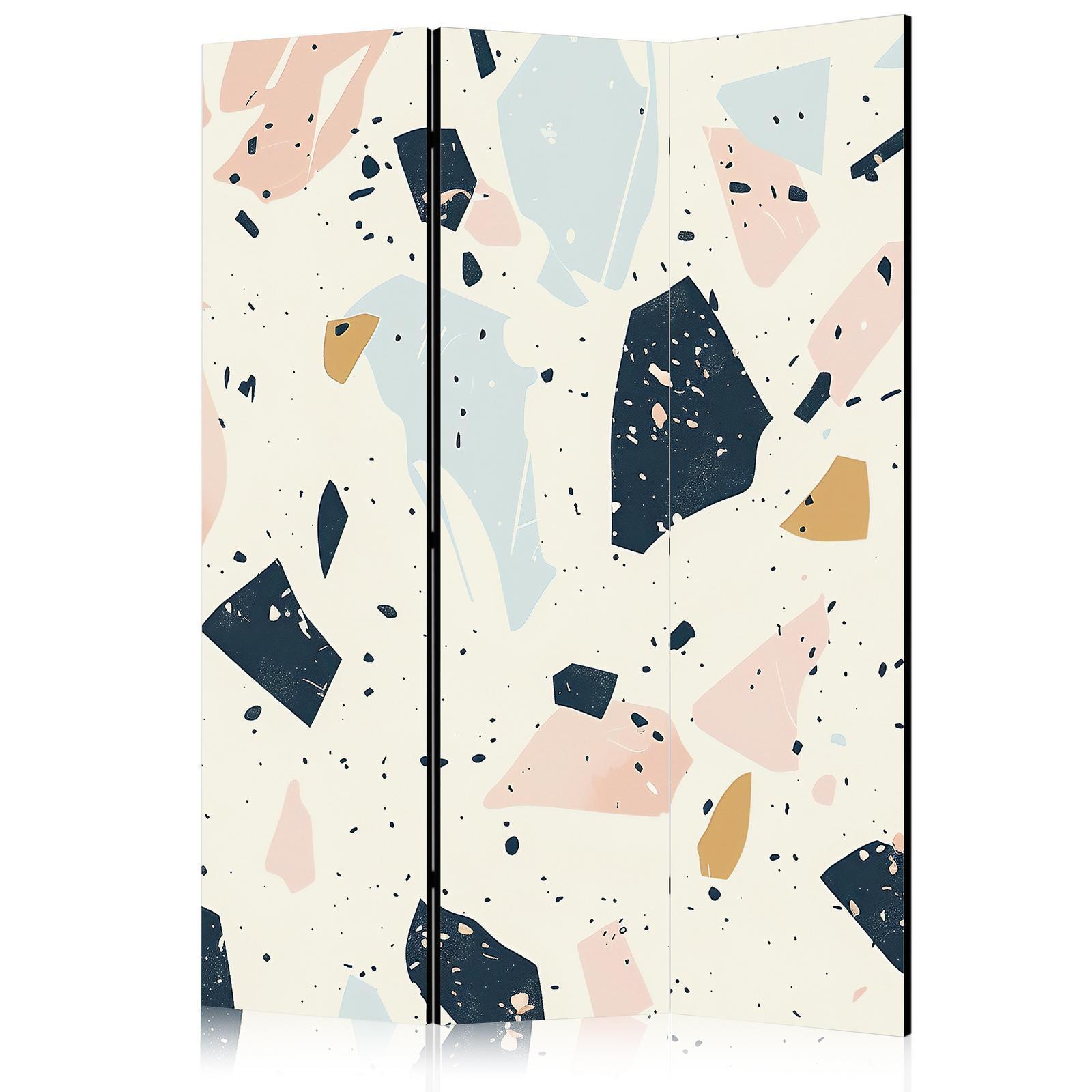 Paravent - Terrazzo with Large - Scaled Stones in Subdued Colors