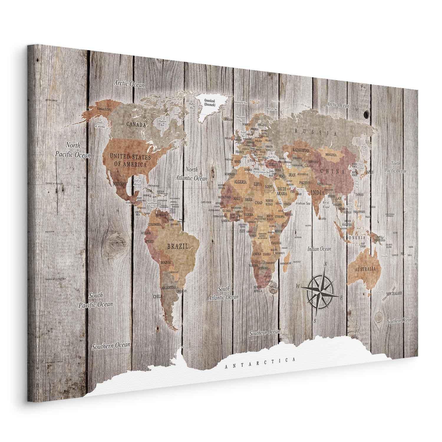 Tableau - World Map: Wooden Stories