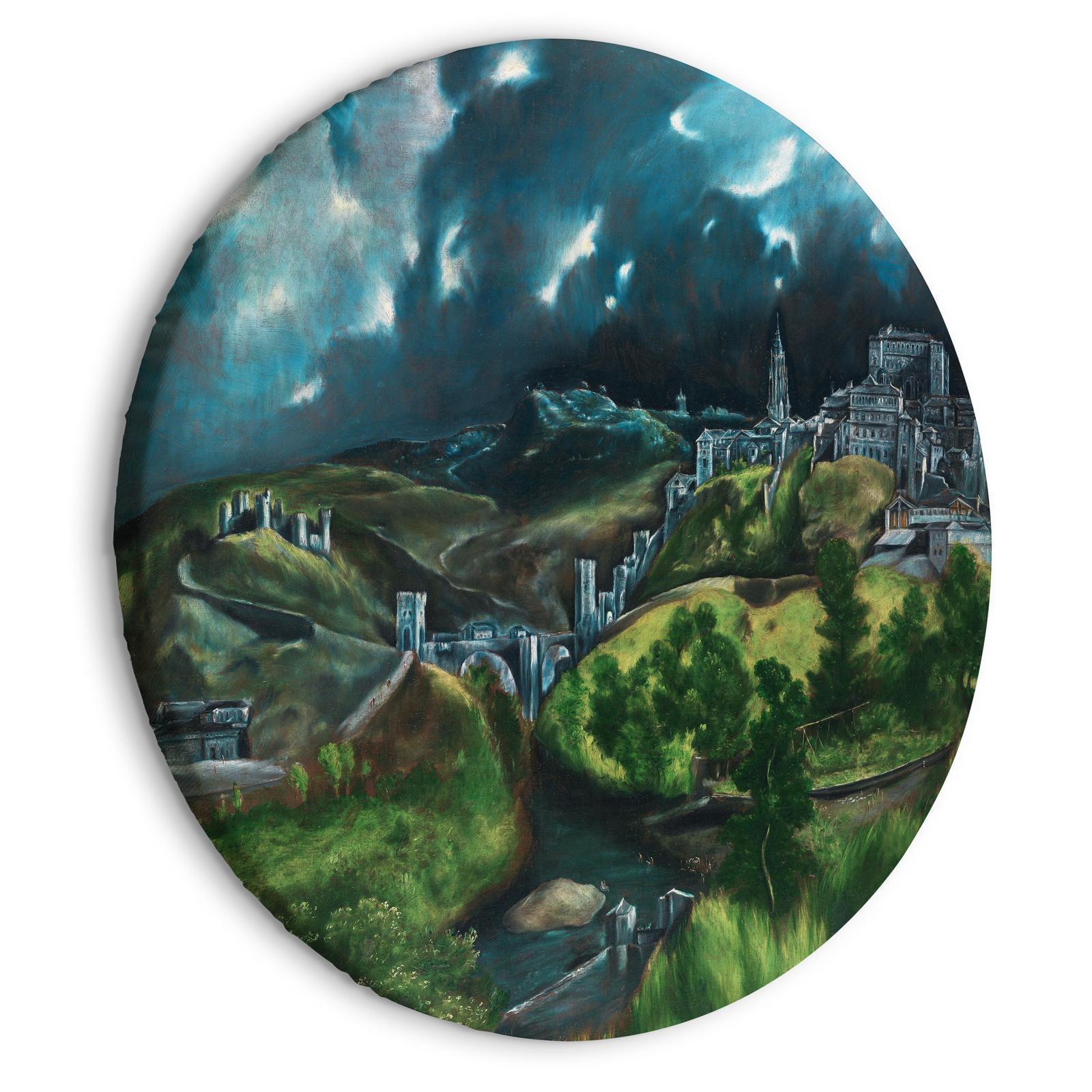 Tableau rond - View of Toledo (El Greco)