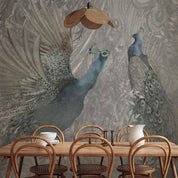 Papier peint - Peacocks Dancing - Second Variant