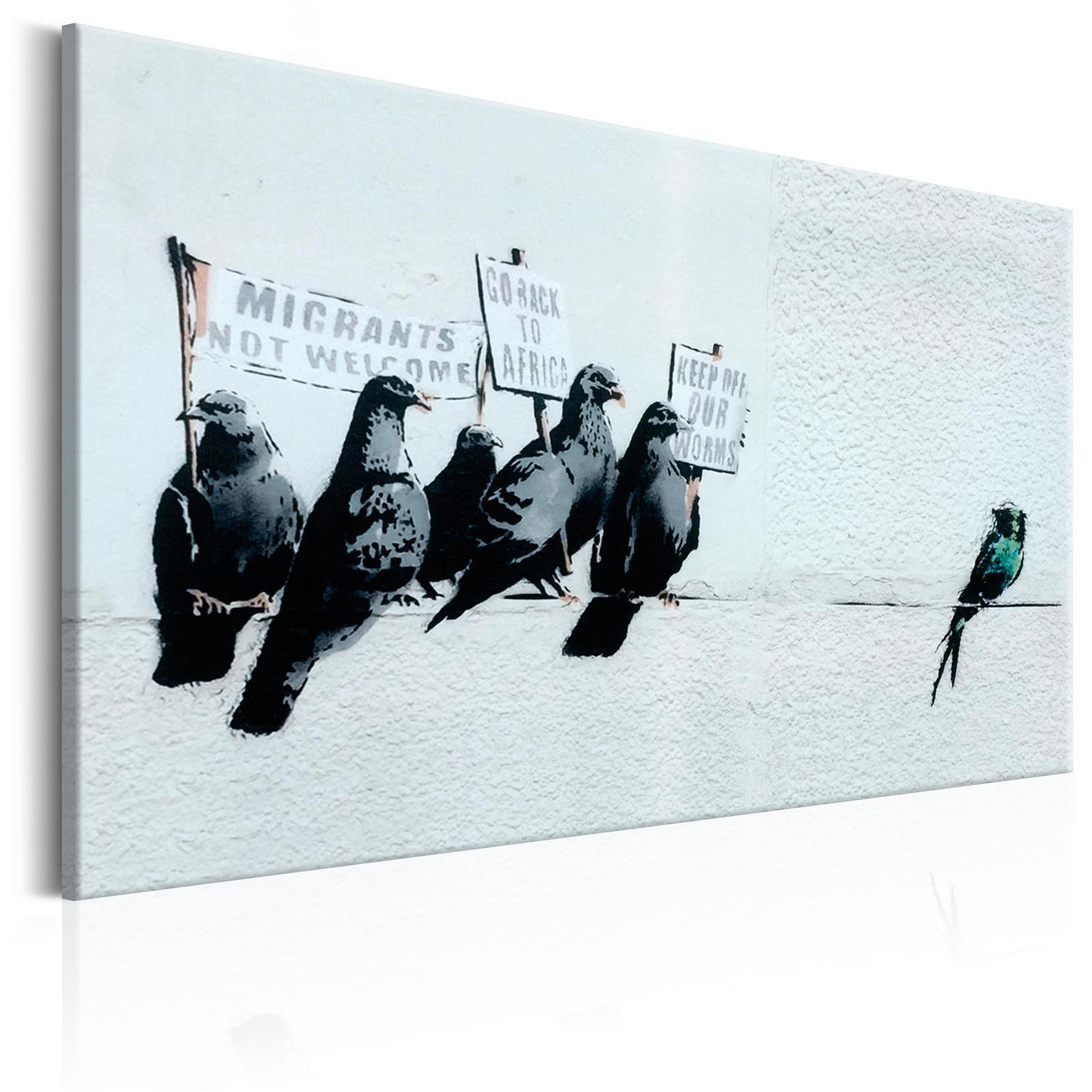 Tableau - Protesting Birds by Banksy