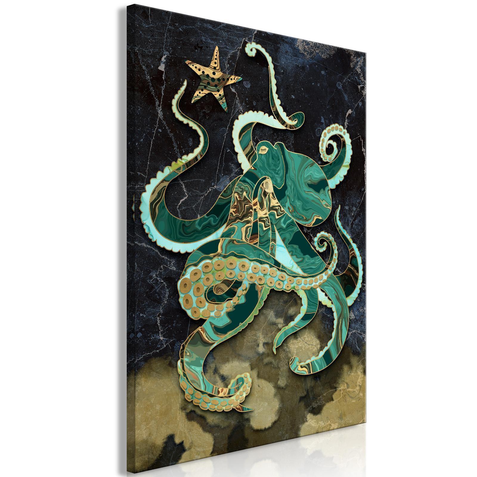 Tableau - Marble Octopus (1 Part) Vertical