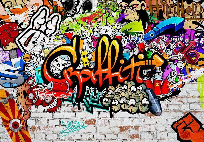 Papier peint - Colorful Graffiti