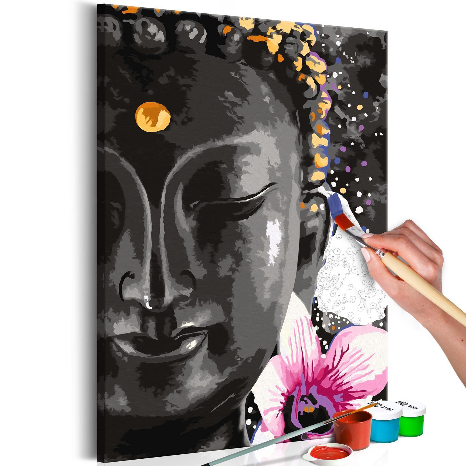 Peinture par numéros - Buddha and Flower