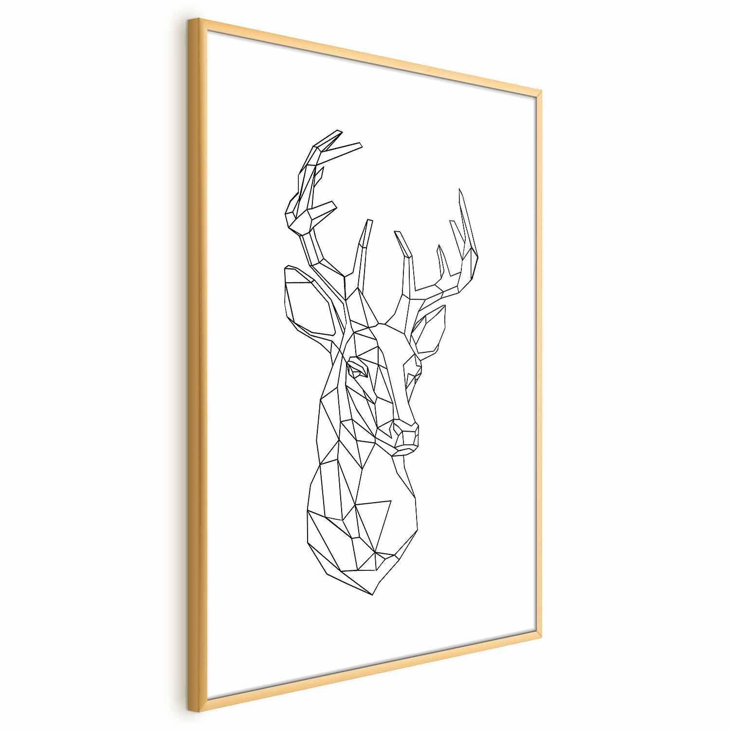 Poster - Geometric Deer