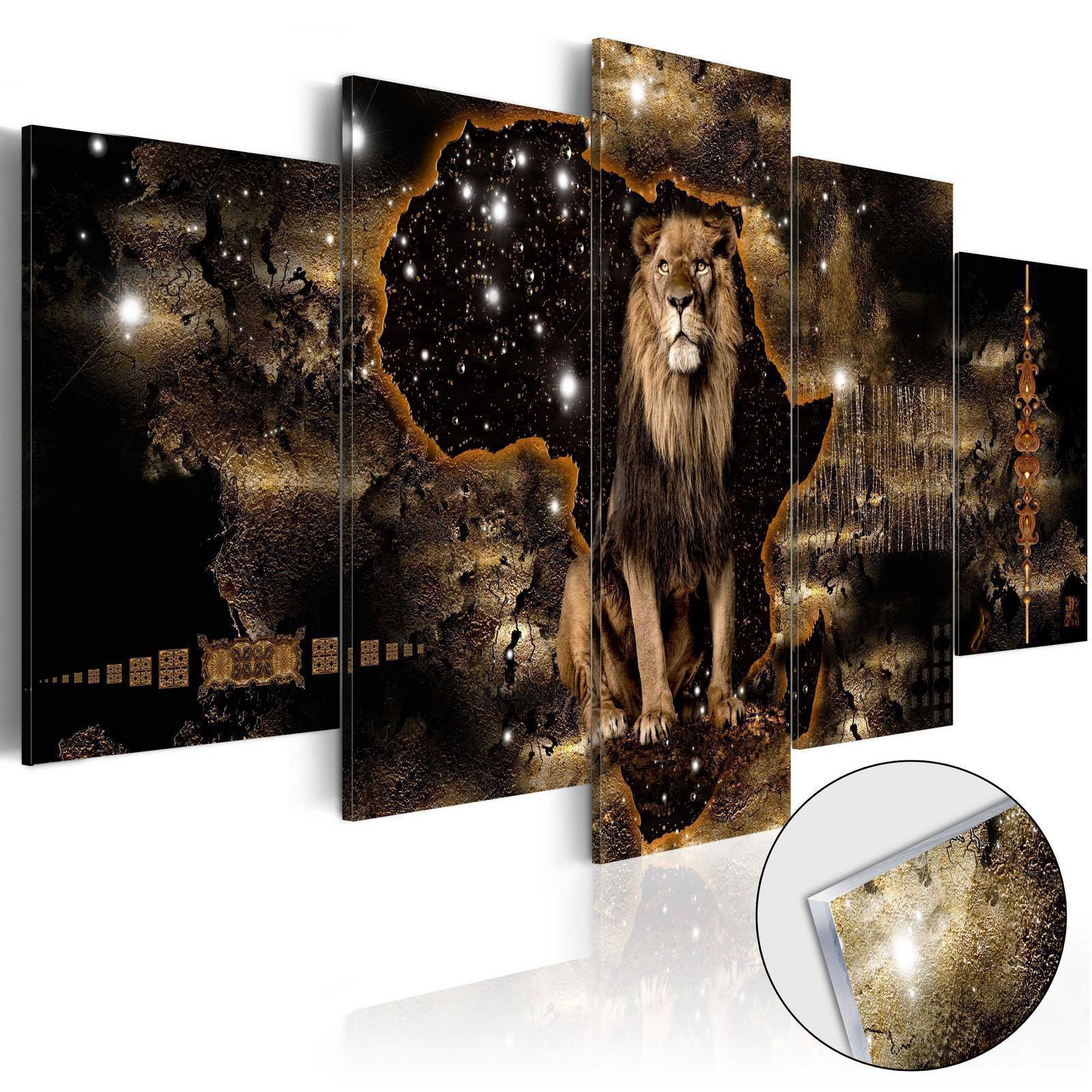 Tableau sur verre acrylique - Golden Lion