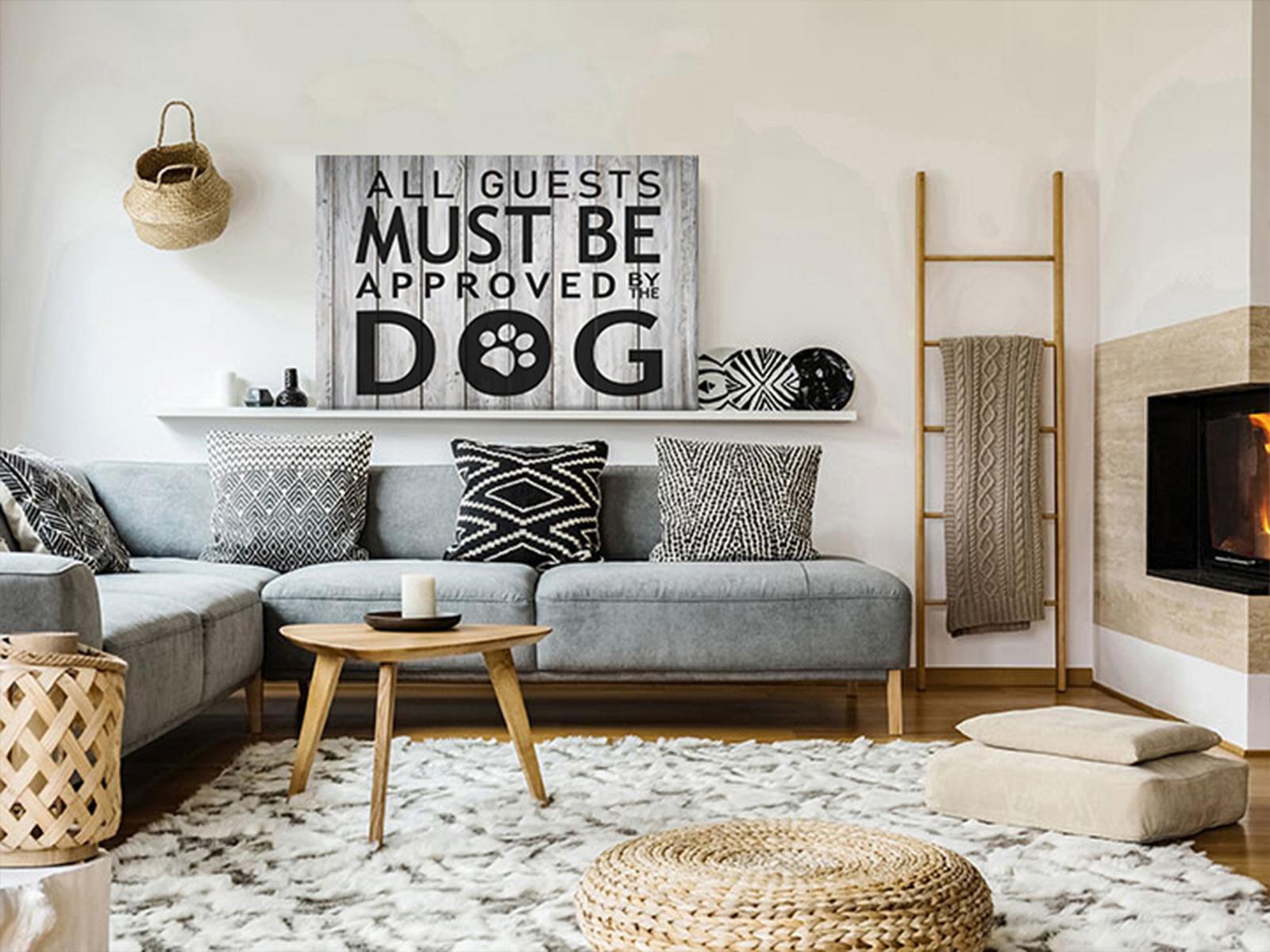 Tableau - All Guests Must Be Approved by the Dog (1 Part) Wide