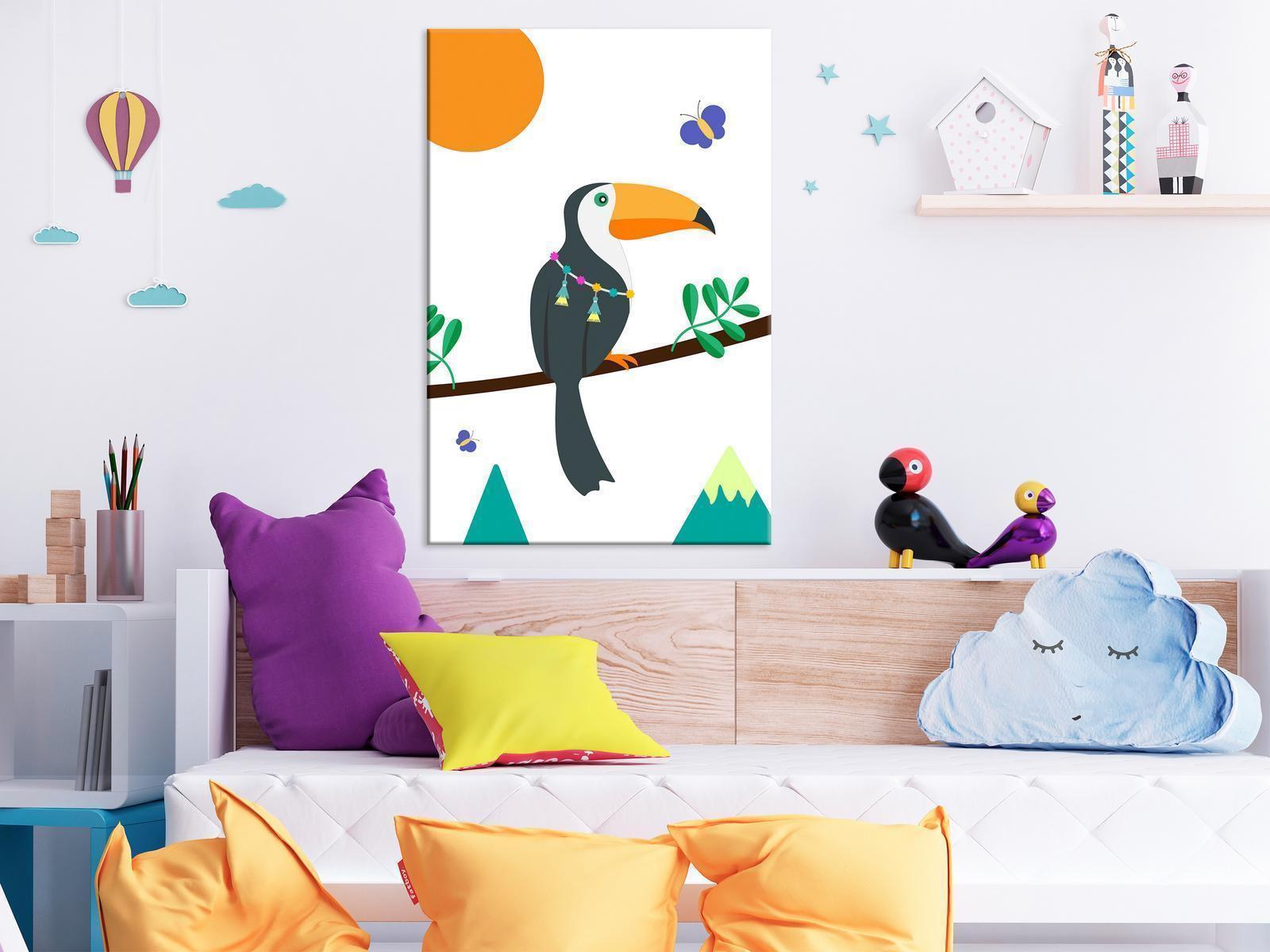 Tableau - Toucan And Butterflies (1 Part) Vertical