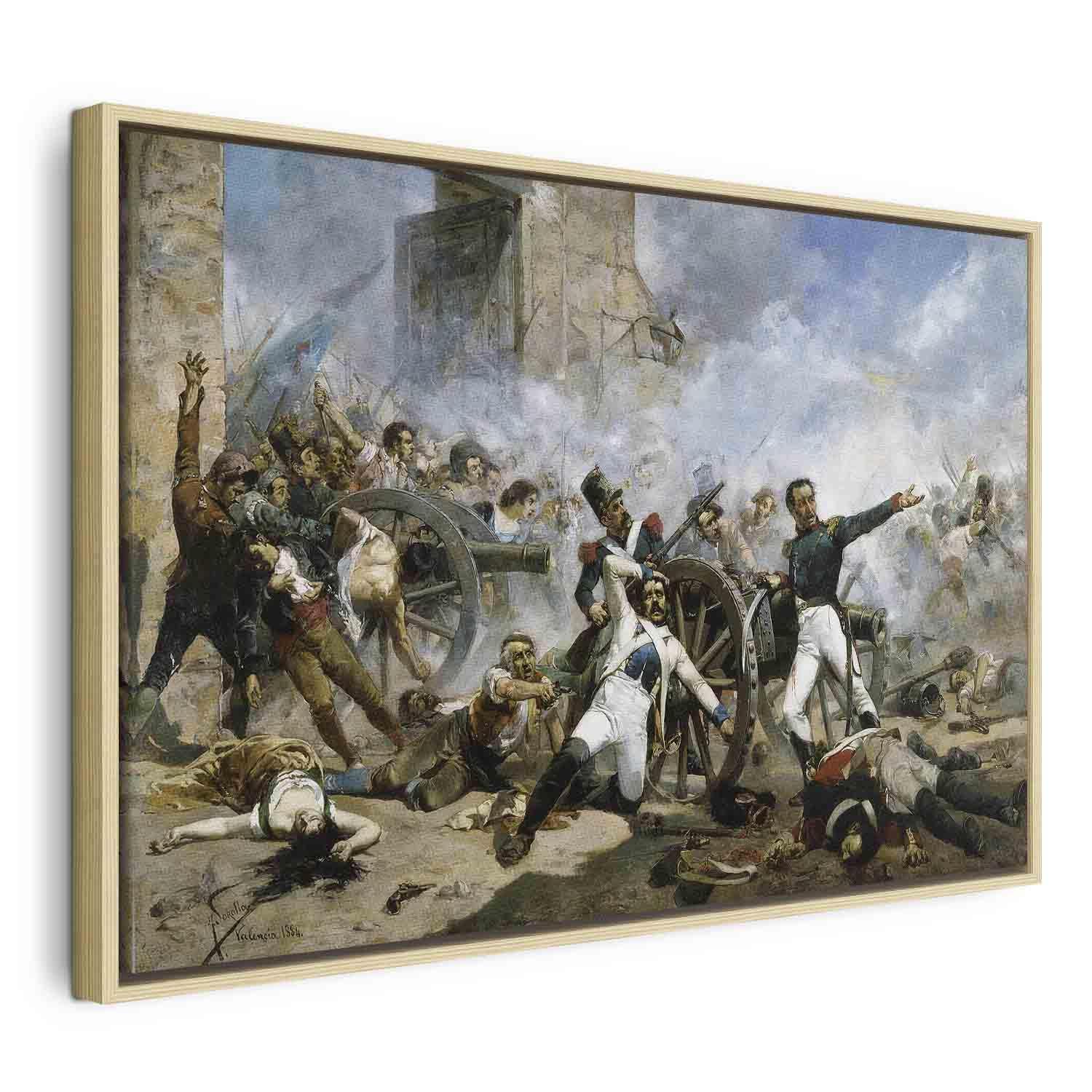 Tableau - The death of Pedro Velarde y Santillán during the defence of the Monteleon Artillery Barracks (Joaquín Sorolla y Bastida)