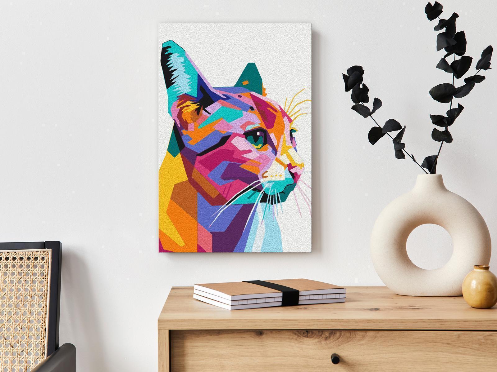 Peinture par numéros - Geometric Cat