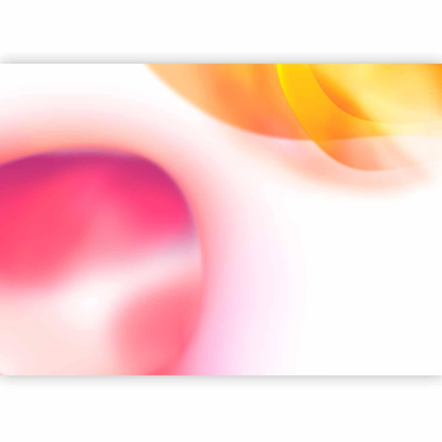 Papier peint - Abstraction - Pink Planet Closest to the Sun on a Light Sky Background