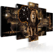 Tableau - Golden Lion (5 Parts) Wide