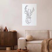 Poster - Geometric Deer