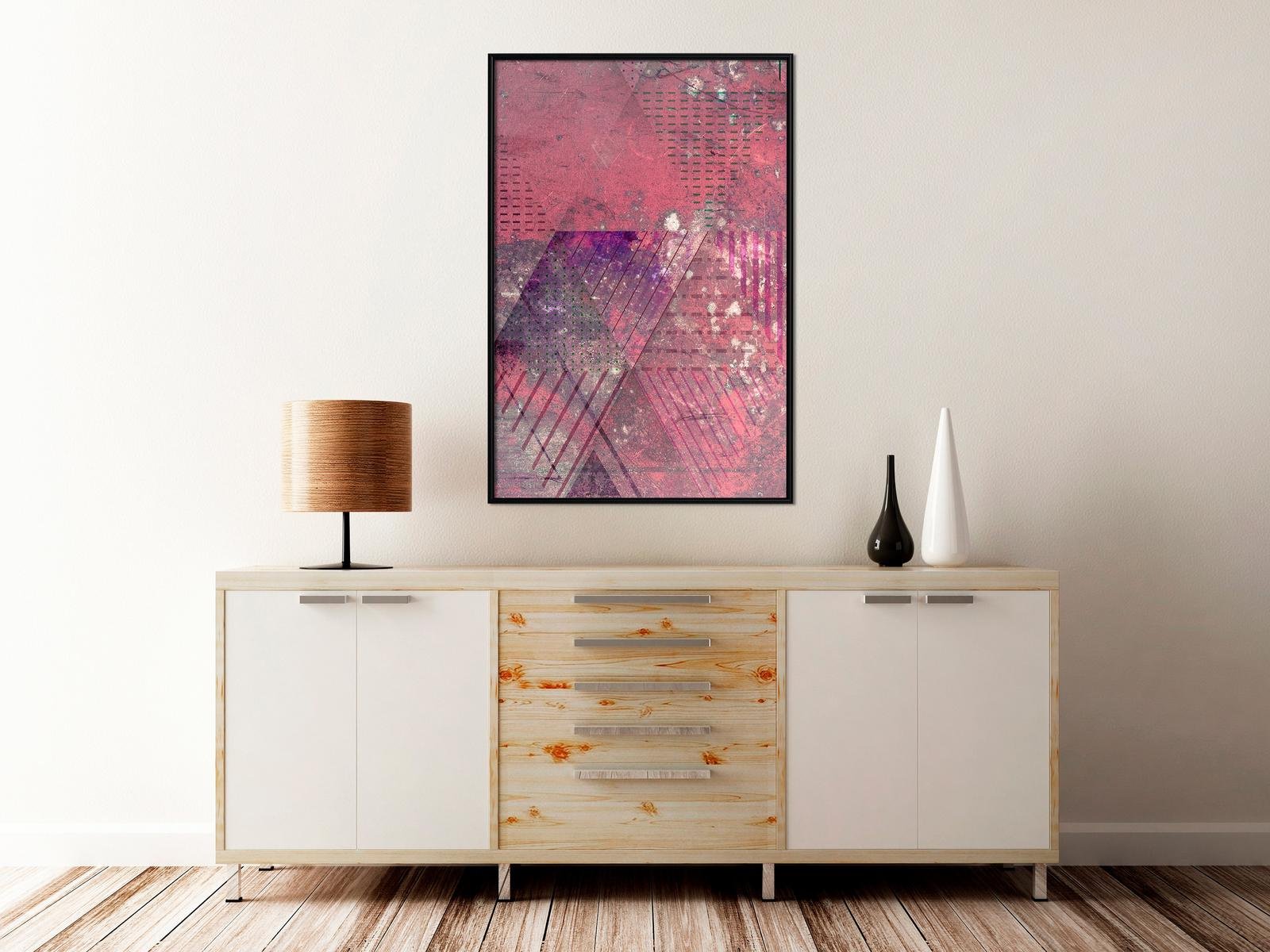 Poster Patchwork Rose III