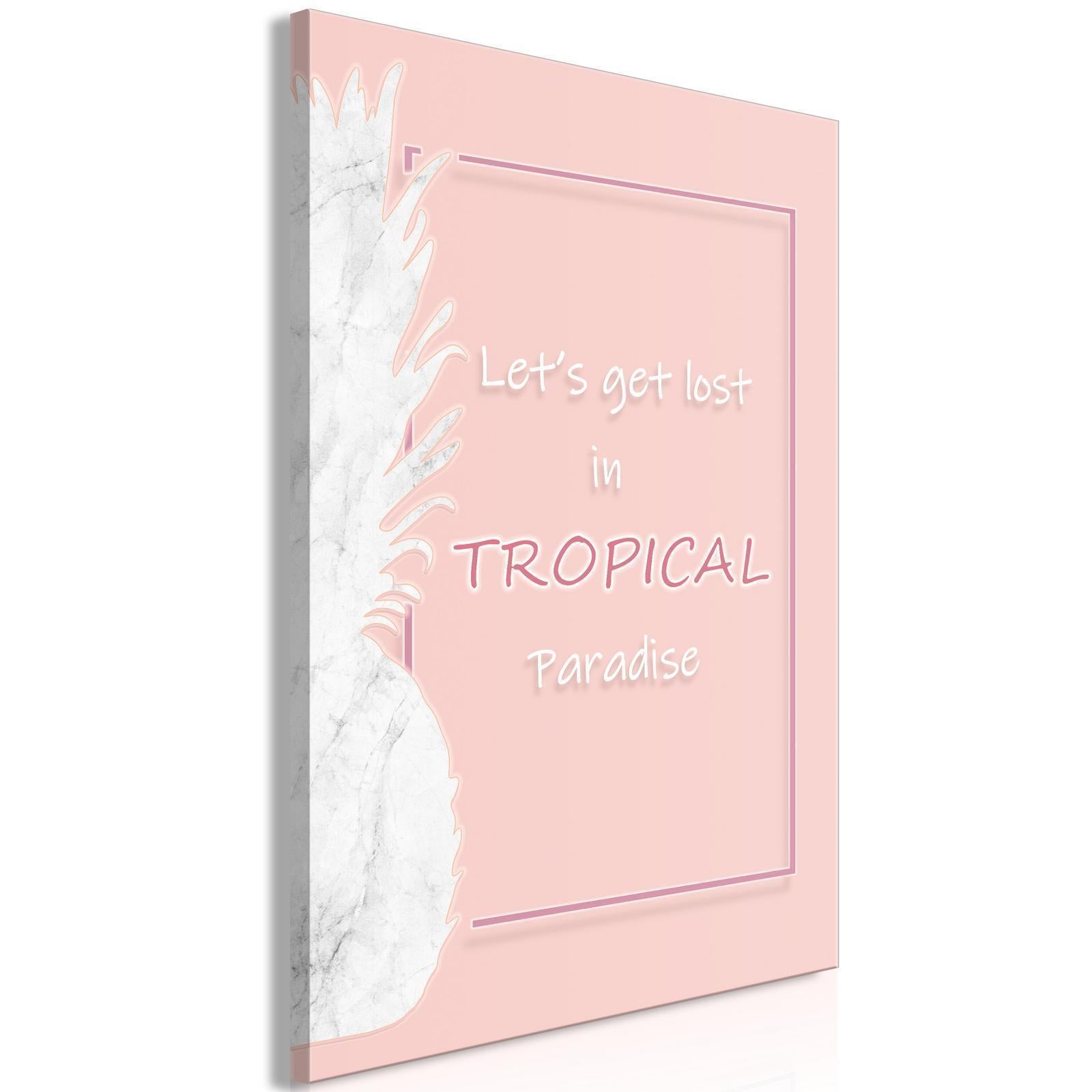 Tableau - Let's Get Lost in Tropical Paradise (1 Part) Vertical