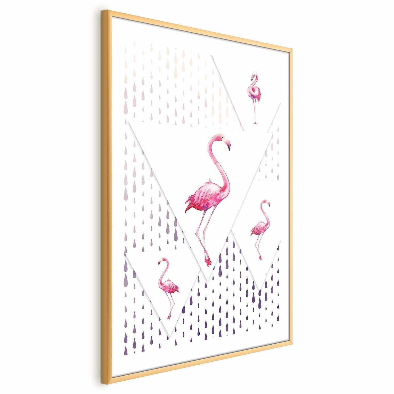 Poster - Flamingo Family