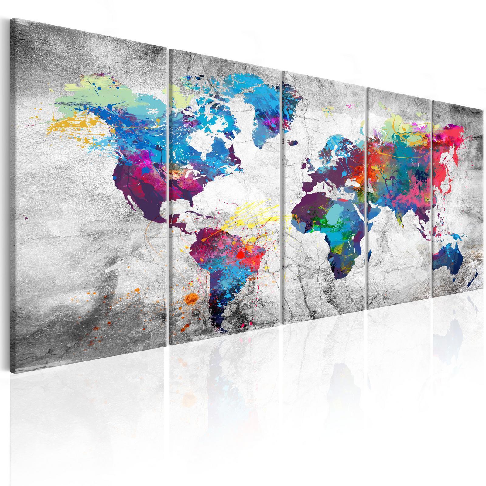 Tableau - World Map: Spilt Paint
