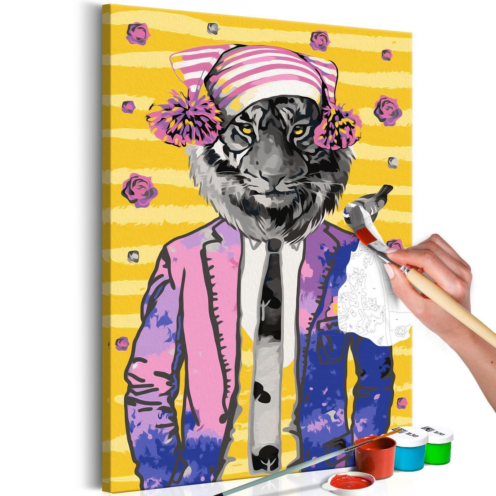 Peinture par numéros - Tiger in Hat