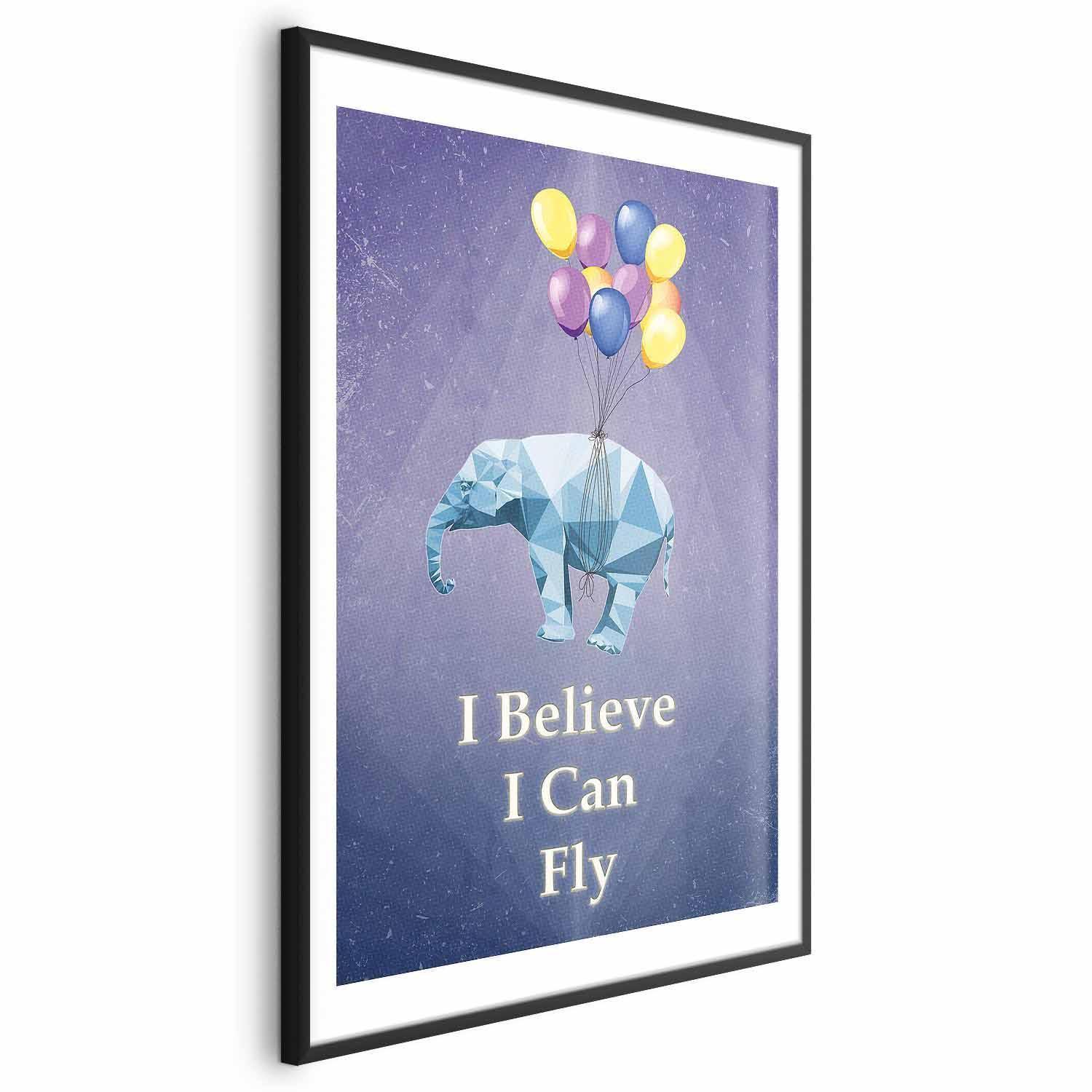 Poster - Flying Elephant