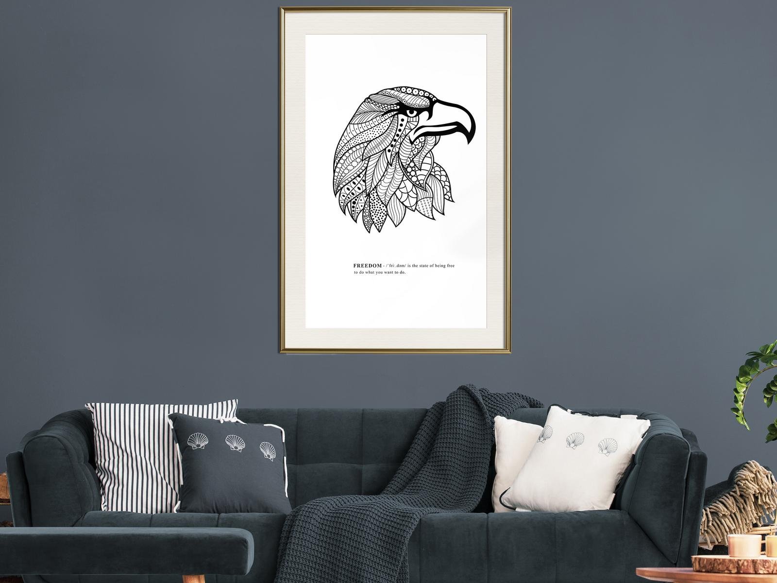 Affiche aigle royal de la liberté