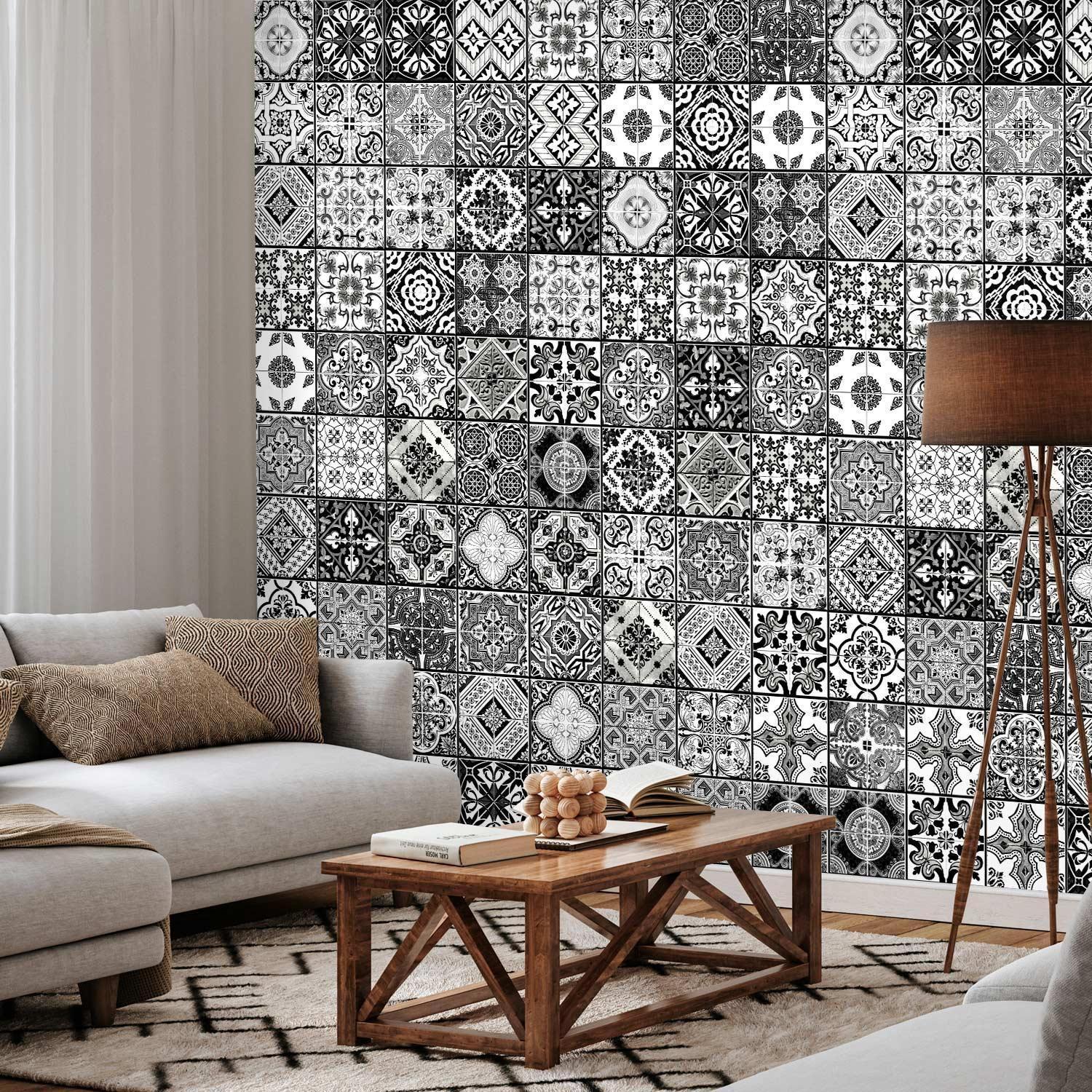 Tapisserie murale - Arabesque - Black& White