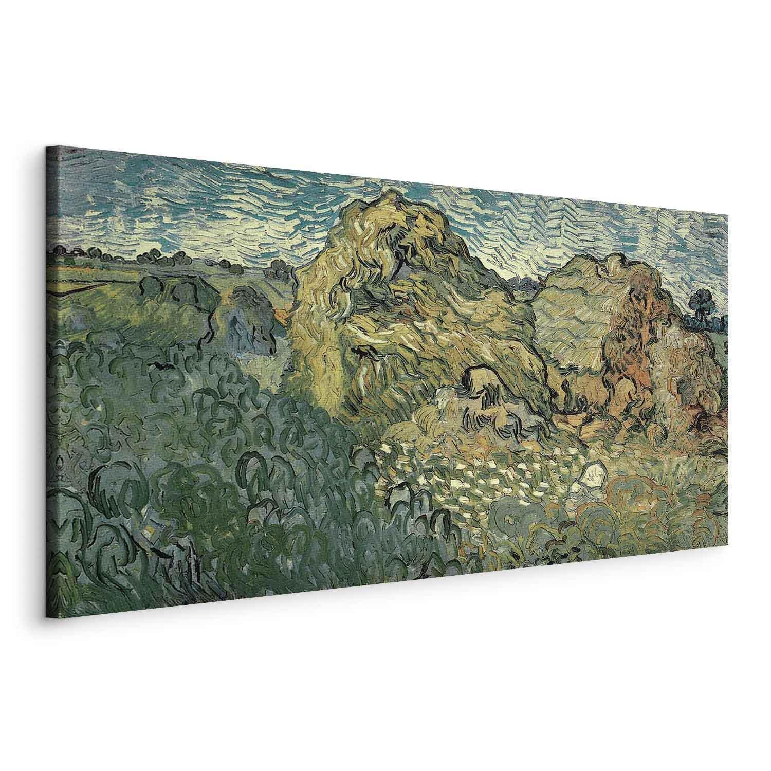 Tableau - Field with Wheat Stacks (Vincent Van Gogh)