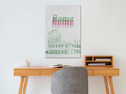 Tableau - Rome in Watercolours (1 Part) Vertical