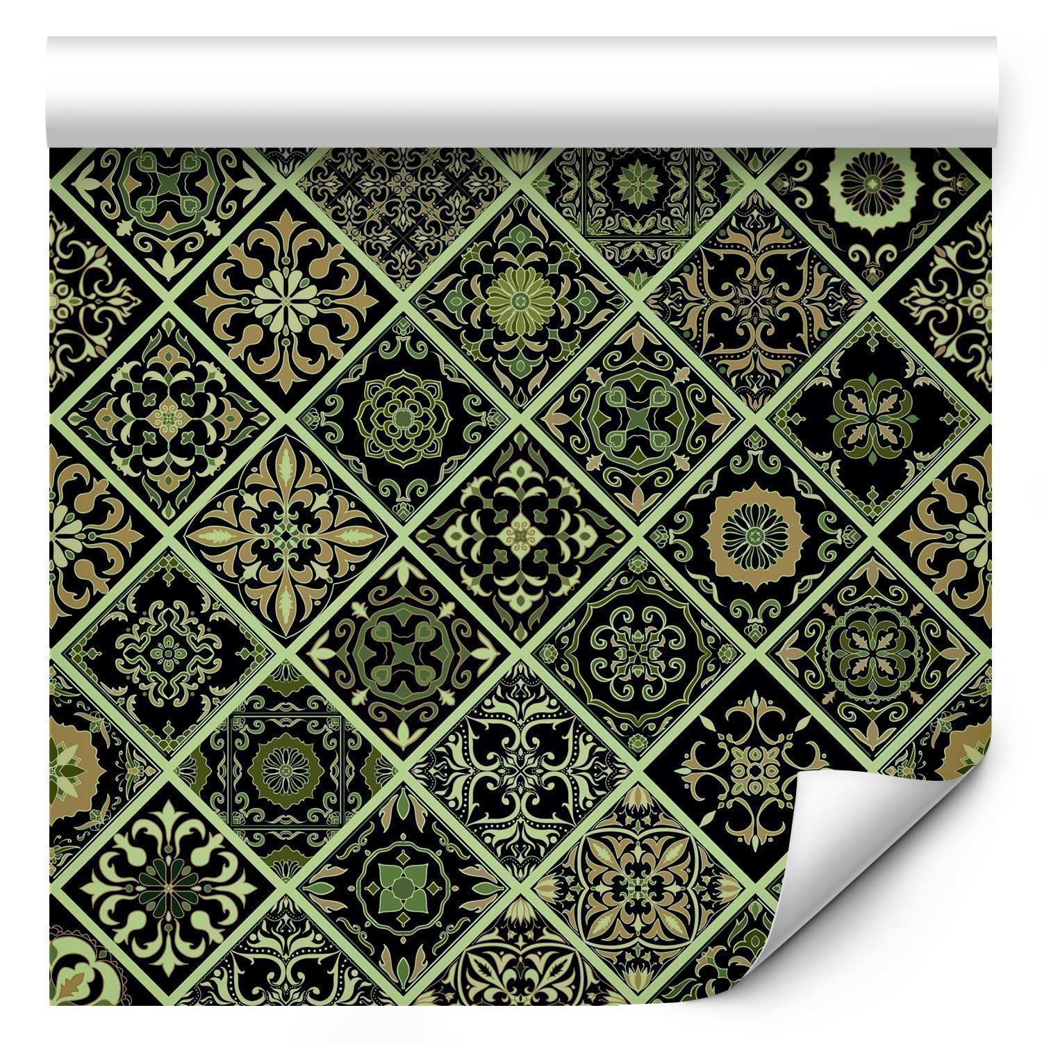 Tapisserie murale - Olive Mosaic