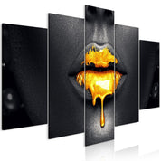 Tableau - Gold Lips (5 Parts) Wide