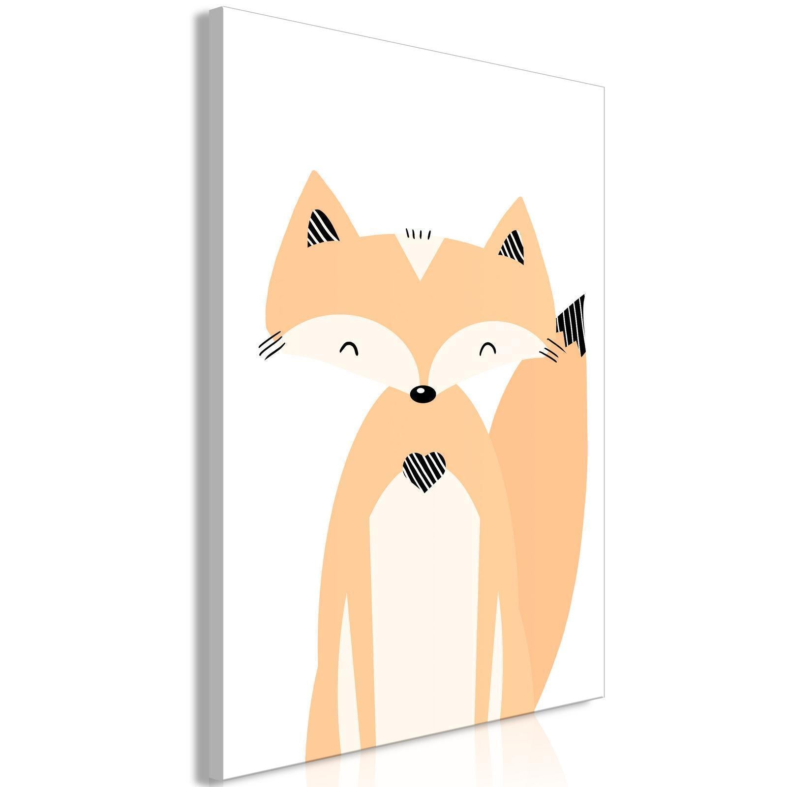 Tableau - Happy Fox (1 Part) Vertical