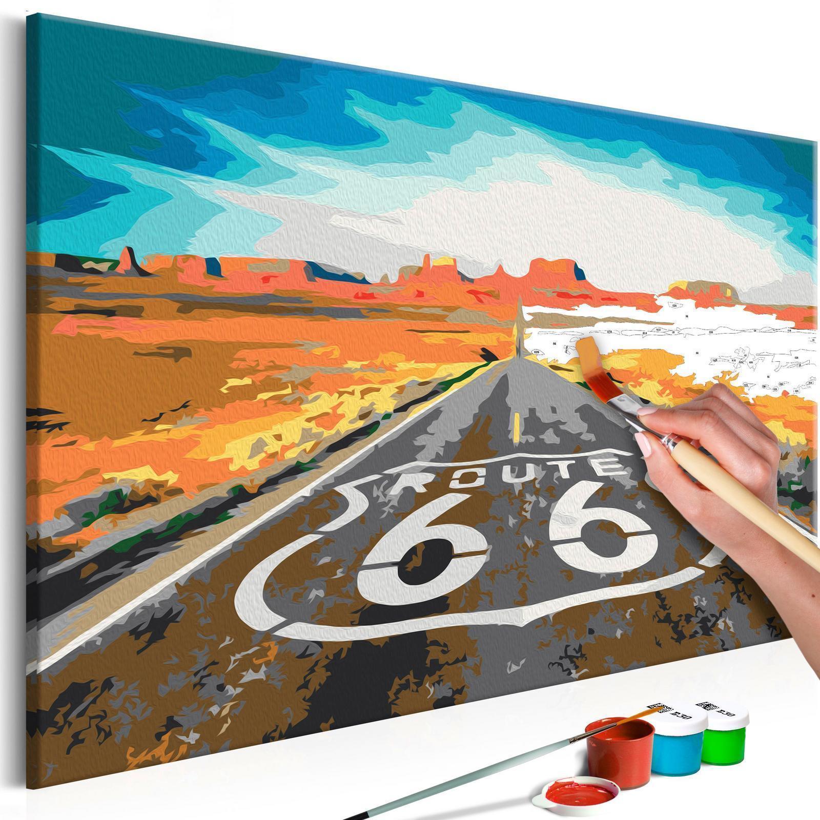 Peinture par numéros - Route 66