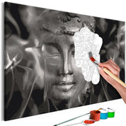 Peinture par numéros - Buddha in Black and White