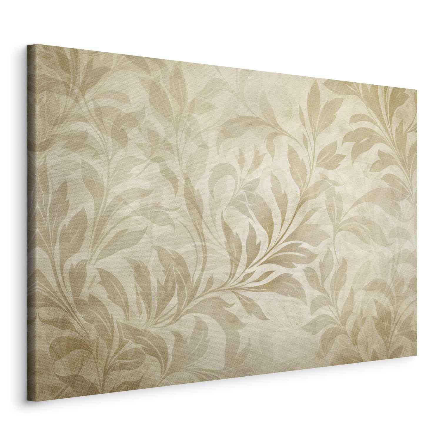 Tableau - Botanical Motif with Leaves and Vines in Sand Colors