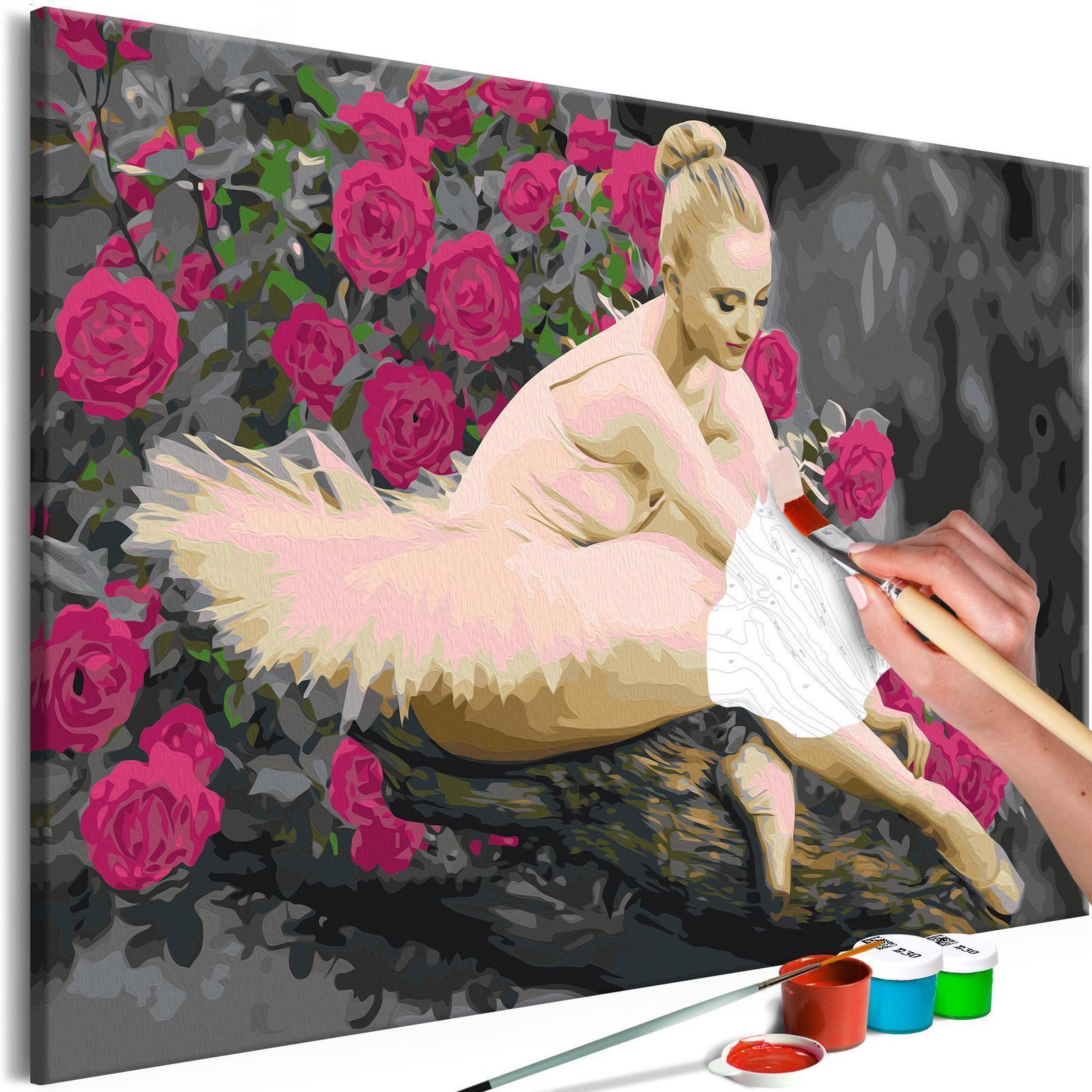 Peinture par numéros - Rose Ballerina